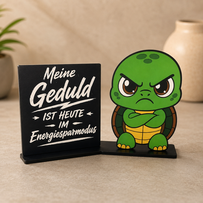 Deko Aufsteller mit Schildkröte Figur