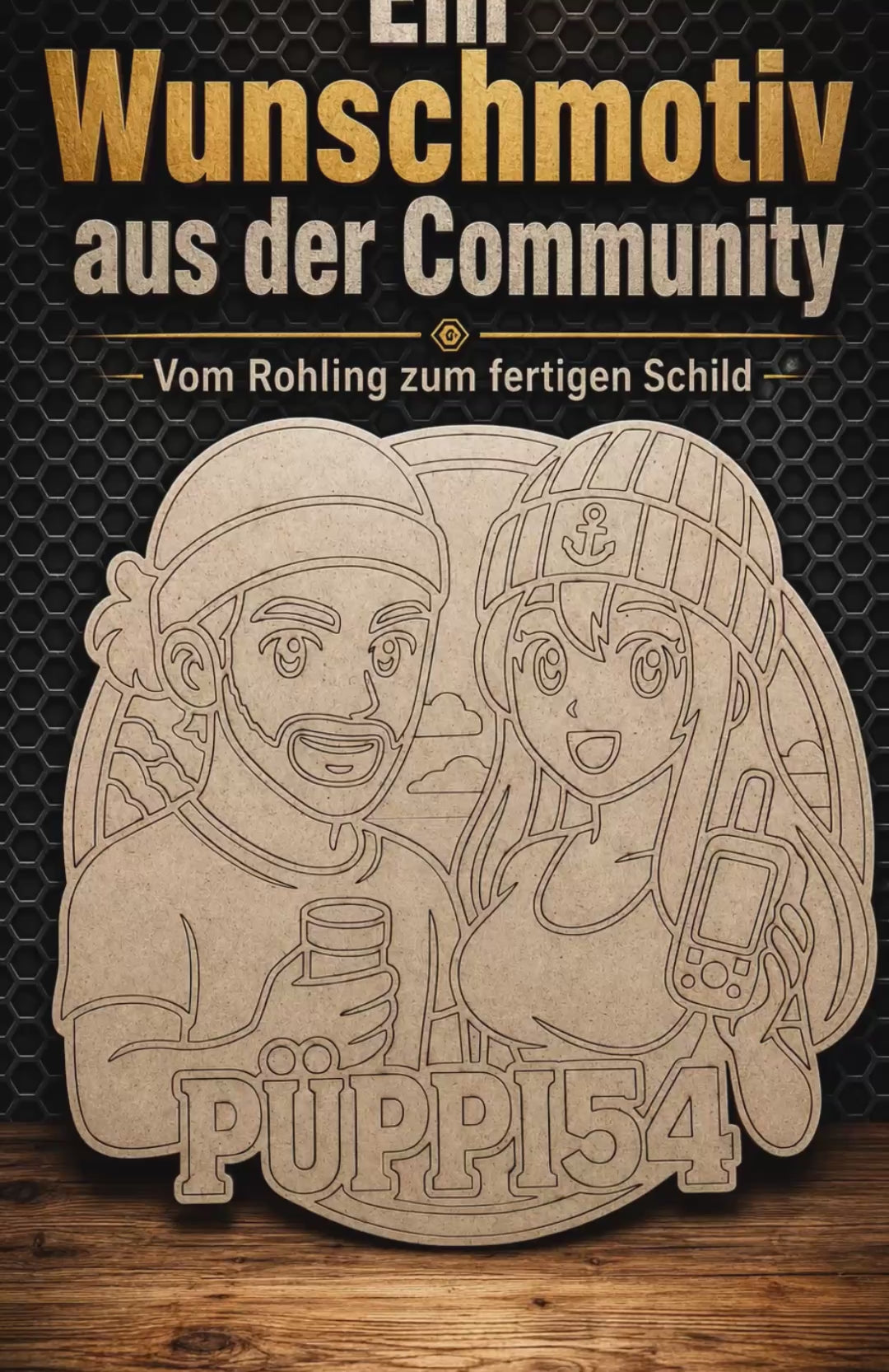 Ein persönliches Wandbild entsteht